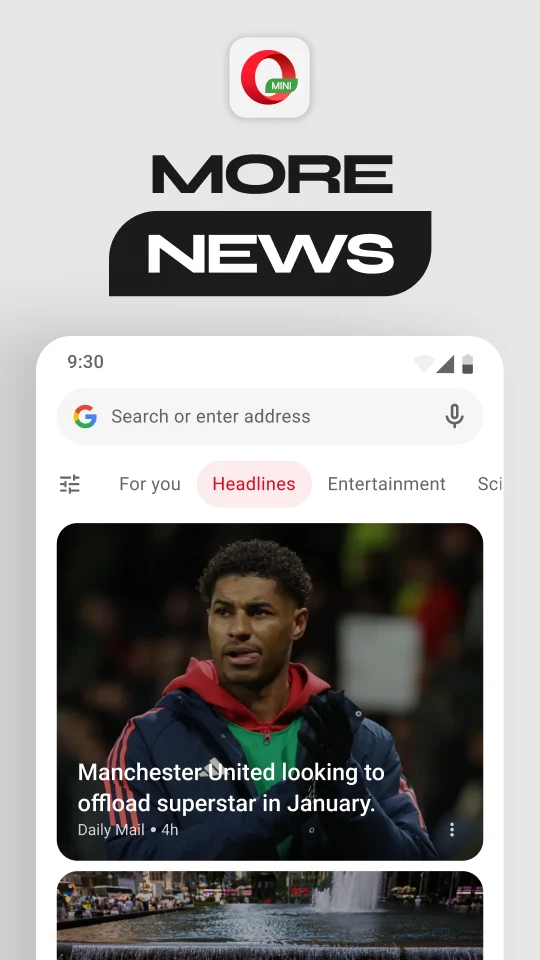 Opera Mini: Fast Web Browser screenshot